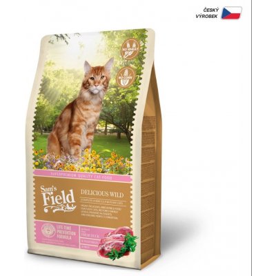 Sams Field Cat Delicious Wild superprémiové granule Sam's Field 2,5 kg – Zboží Mobilmania