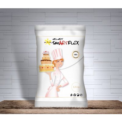 Smartflex 4-Mix Velvet Vanilka Potahovací a Modelovací hmota na dorty 250 g