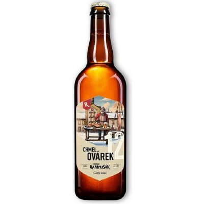 Rampušák 12 CHMELOVÁREK světlý ležák nefiltrovaný 0,75 4,9 % (sklo) – Zboží Dáma