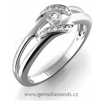Gems prsten s diamantem Julie bílé zlato PZB 386-0151