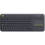Logitech Wireless Touch Keyboard K400 Plus, CZ, černá, unifying přijímač - Logitech Wireless Touch Keyboard K400 Plus CZ 920-007151 – Zboží Živě