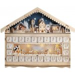 Solight 1V258 LED vánoční dekorace adventní kalnedář horská chata – Hledejceny.cz