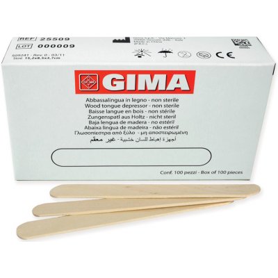 GIMA Ústní lopatky dřevěné balení 100 ks – Hledejceny.cz
