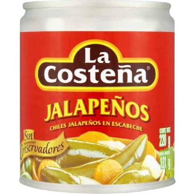 Bosfood Chilli papričky Jalapeño chalapeňo celé La Costena 220 g