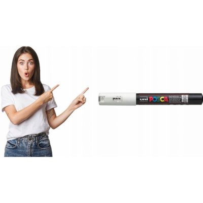 UNI Posca PC-1M bílá – Zboží Dáma