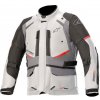 Bunda na motorku Alpinestars Andes Drystar 2024 světle šedo-tmavě šedo-černo-červená