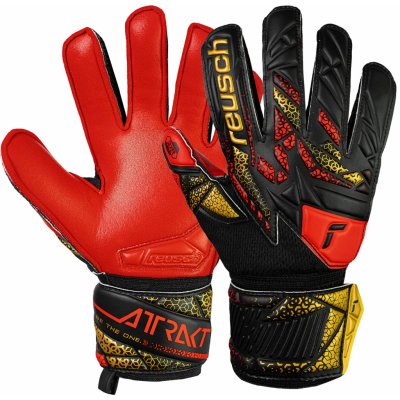 Reusch Attrakt Silver Junior black/gold/fiery red – Zboží Mobilmania