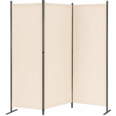 MultiGarden AW-022/3TLG Skládací zahradní a pokojový paraván 3 dílný 167 x 164 cm béžový – Zboží Mobilmania