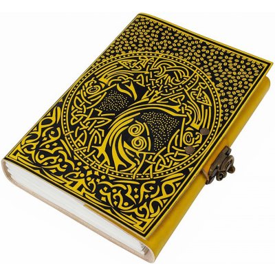 Lord of Battles Kožená kniha severský strom Yggdrasil se zámkem – Zboží Dáma