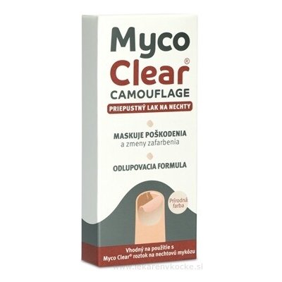 Myco Clear Camouflage Propustný lak na nehty 5 ml – Zboží Mobilmania