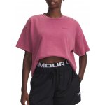 Under Armour UA HWT Boxy Wash SS Červená – Zboží Mobilmania
