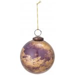 Bloomingville Vánoční skleněné koule Morena Ornament | zlatá – Hledejceny.cz