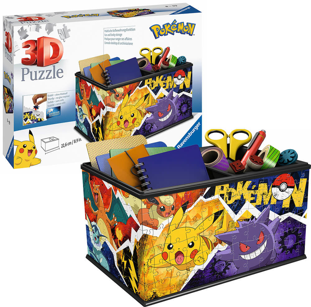 Ravensburger Puzzle - Puzzle 3D - Scatola dei Pokémon, 216 Pezzi