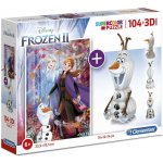 Clementoni Supercolors 3D model Frozen 104 dílků – Sleviste.cz