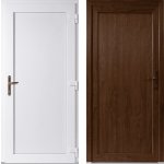 OknaDvereNaMiru.cz Vchodové plastové dveře Emily plné zlatý dub / bílá pravé otevírání dovnitř 88 x 198 cm – Hledejceny.cz