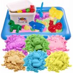 BibiMoon Kinetický písek 6 kg Sada s pískovištěm a formičkami – Hledejceny.cz