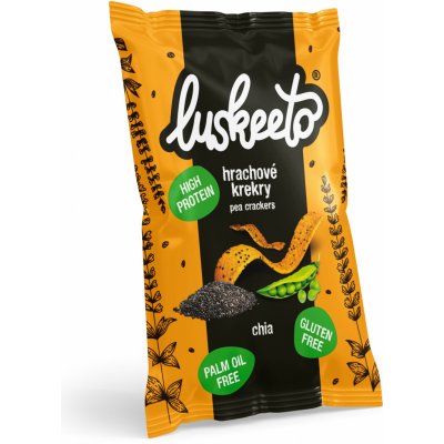 Luskeeto Luštěninové krekry chia 40 g – Sleviste.cz