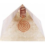 Nefertitis Orgonit pyramida s křišťálem a krystalem křištálu velká NF8035 - cca 7x7 cm – Sleviste.cz