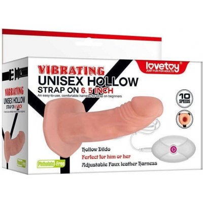 LoveToy Unisex Vibrační nasazovací penis Strap-on připínací – Zboží Mobilmania