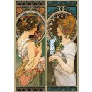 Trefl Alfons Mucha Pero Petrklíč Primrose Feather 1500 dílků