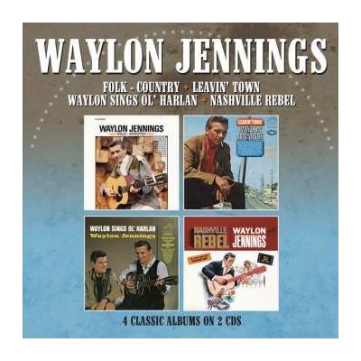 Waylon Jennings - Folk-country/leavin' Town/waylon Sings Ol' Harlan/nashville Rebel - 4 Albums On CDs CD – Zbozi.Blesk.cz