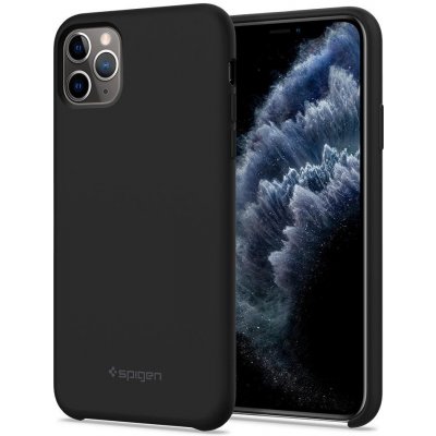 Pouzdro Spigen Silicone Fit Apple iPhone XS Max černé – Zboží Mobilmania