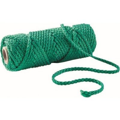 Pletená šňůra PP 4,5 mm na opravu, návin 25 m, zelená – Zboží Mobilmania