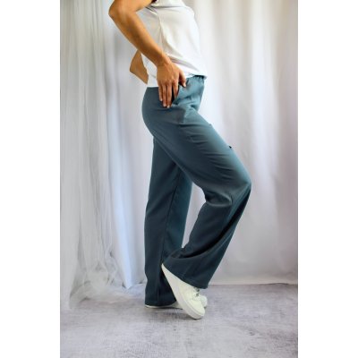 Oriclo Kalhoty Tencelky šedomodré – Zboží Mobilmania