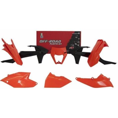 Racetech kompletní plasty KTM EXC/EXCF 250/350/450/500 17-19 OEM černá s krytem filtru KT523E999 oranžová | Zboží Auto