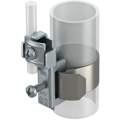 OBO BETTERMANN Pásková uzemňovací objímka, pro trubky, 3/8-1 1/2", Nerez ocel, materiál 1.4307, A2, 1.4301 typ 927 S 1 – Hledejceny.cz