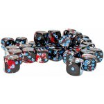 Chessex Sada šestistěnných kostek Brush Dark Side 36 ks – Zboží Živě