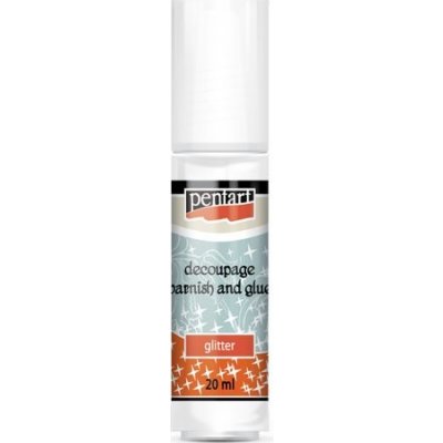 Pentart Lepidlový lak na decoupage Glitter 20 ml – Zboží Dáma
