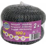 Home Point Drátěnka na nádobí nerezová; 12x5,5 cm; 100 g, 2ks – Zbozi.Blesk.cz