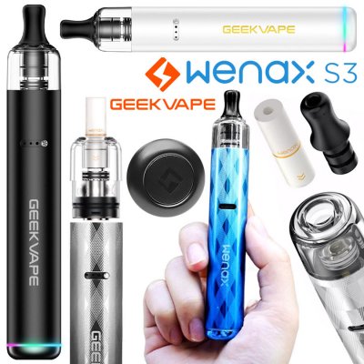 GeekVape Wenax S3 Pod Kit 1100 mAh Stříbrná 1 ks – Zboží Mobilmania