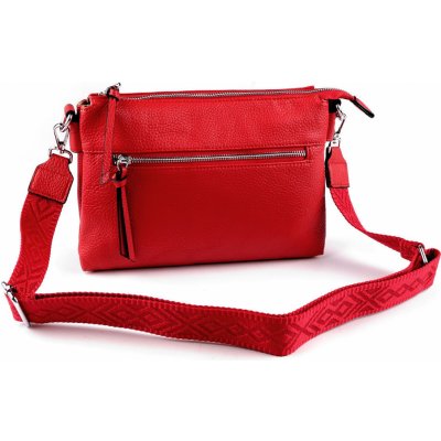 Prima-obchod dámská / dívčí kabelka crossbody s popruhem 28x20 cm 21 červená – Zboží Mobilmania