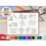 Radost v písku Velká sada PRO KLUKY 2 Barevné pískování obrázků – Zboží Dáma