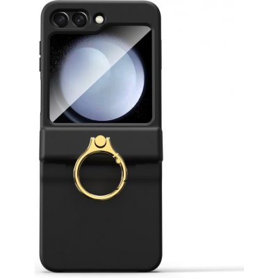 Levné Kryty Style Ring Case Samsung Galaxy Z Flip 5 černé