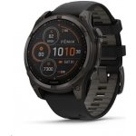 Garmin Fenix 8 47mm Sapphire Solar Titanium Carbon Gray/Black 010-02906-11 – Zboží Živě