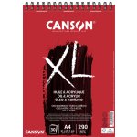 Canson XL Oil & Acrylic Skicák v kroužkové vazbě A4, 290g, 30 listů – Zboží Mobilmania