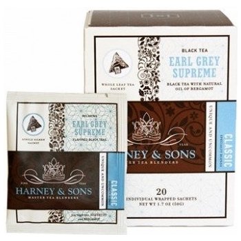 Harney & Sons Earl Grey Supreme 20 hedvábných sáčků v plechovce