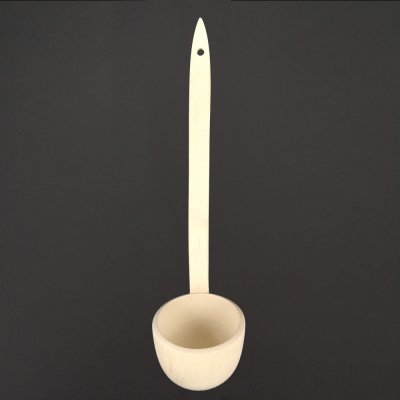 AMADEA Dřevěná naběračka, masivní dřevo, délka 38 cm – Zbozi.Blesk.cz