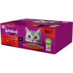 Whiskas Adult Classic Meals s hovězím, kuřecím, jehněčím, drůbežím v omáčce 80 x 85 g – Zboží Mobilmania