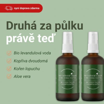 My Father's Hair Bio vlasová tinktura 100 ml – Zboží Dáma