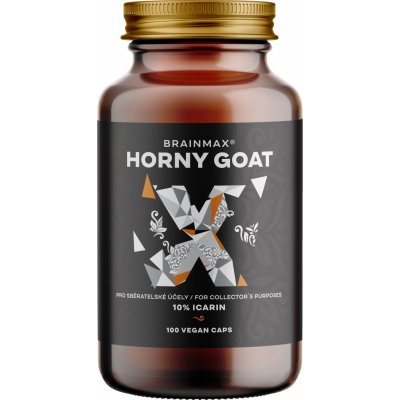 BrainMax Horny Goat standardizovaný extrakt na 10% icarinu, škornice, pro sběratelské účely, 500 mg, 100 rostlinných kapslí