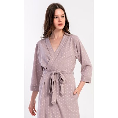Vienetta dámský župan krátký Adélka Hnědá – Zboží Dáma