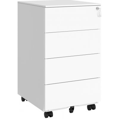 SONGMICS Pojízdná kartotéka 39 x 45 x 69.4 cm bílá – Zboží Dáma