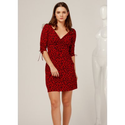 CLP šaty leopardí červená
