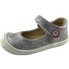 Dětské baleríny a espadrilky Filli Elsa Velcro Verlours silver glitter