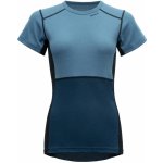 Devold dámské triko s krátkým rukávem Lauparen merino 190 T-Shirt Moon/Ink/Flood – Sleviste.cz