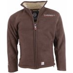 GEOGRAPHICAL NORWAY mikina UBOLT s kožíškem hnědá – Zboží Mobilmania